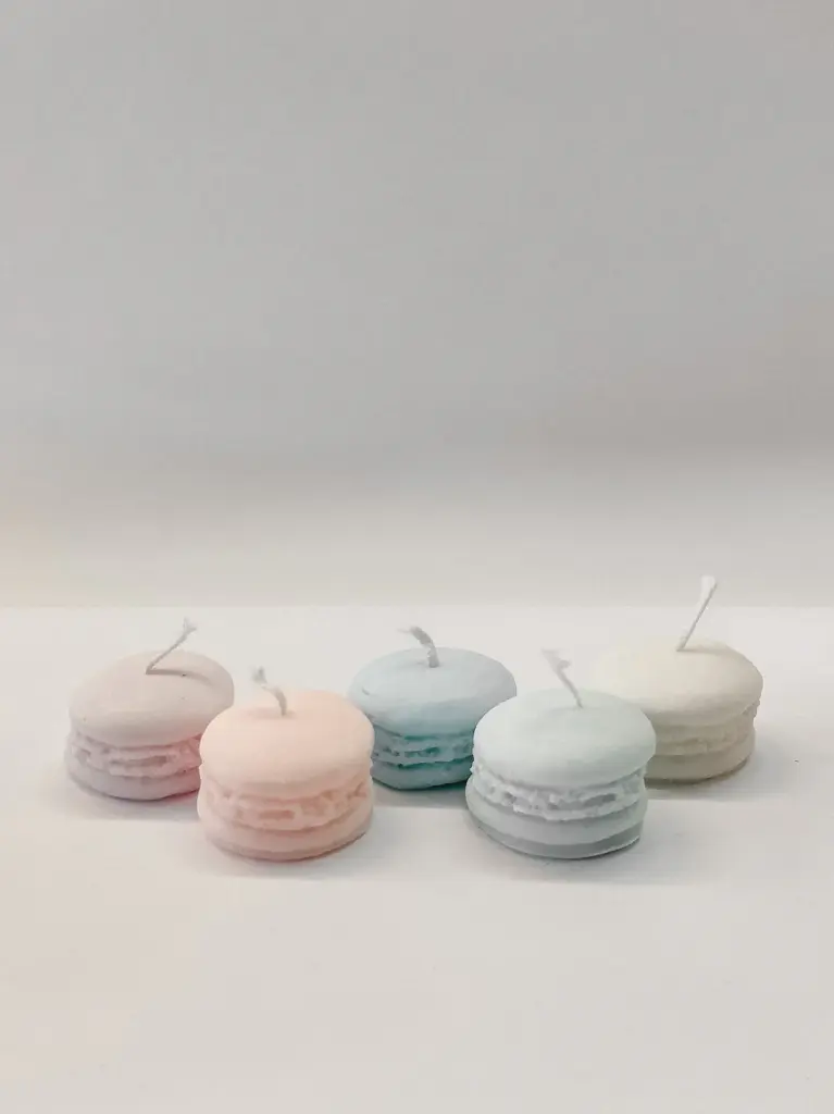 Macarons set kaarsen